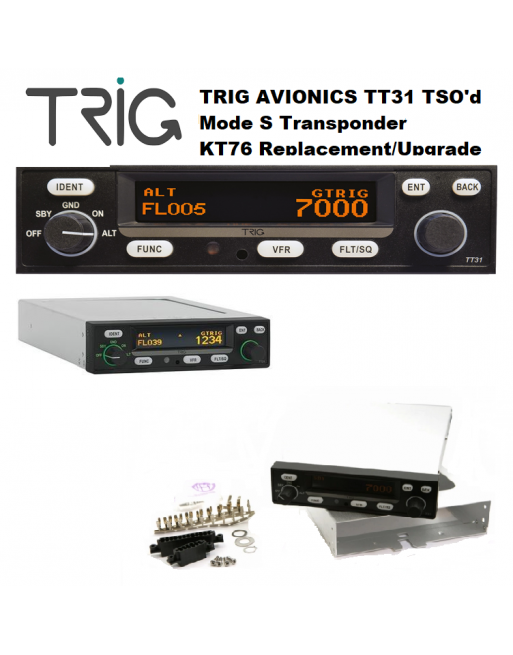 TRIG AVIONICS TT31 Πιστοποιημένος (TSO'd) Mode S Αναμεταδότης SKU: TRG-XPDR-S-TT31