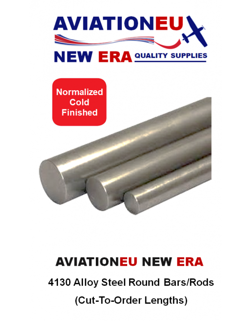 AVIATIONEU NEW ERA Ράβδοι Χάλυβα Κράματος 4130 Κυκλικής Διατομής Καν/μένες-Ψυχ. Τελ/σης (CTO) SKU: AVEUNE-RNDBR-ST4130-NRZCF/CTO
