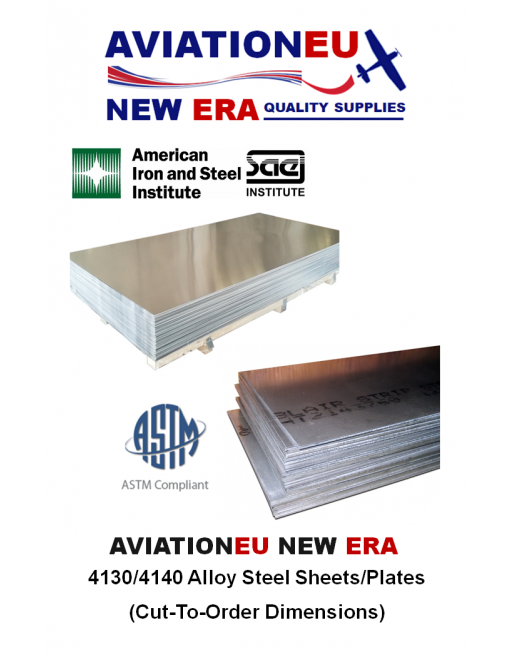 AVIATIONEU NEW ERA Φύλλα Χάλυβα Κράματος 4130/4140 SKU: AVEUNE-SHT-ST4130/ST4140