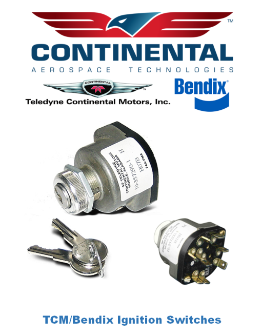 TCM/BENDIX Εγκεκριμένοι (FAA-PMA) Διακόπτες Ανάφλεξης SKU: BDX-SWC-IGN