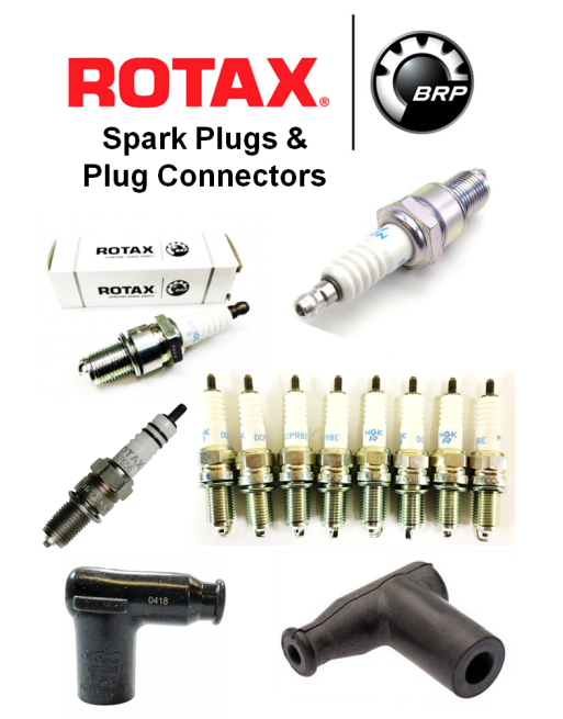 BRP-ROTAX® Σπινθηριστές (Μπουζί) & Εξαρτήματα Σύδεσης Αεροπορικών Κινητήρων SKU: RTX-ENG-AERO-SPRKPLG