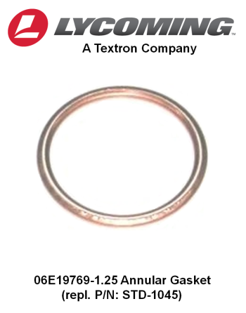 06E19769/STD-1045 LYCOMING Annular Gasket