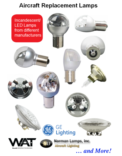 Λαμπτήρες Αντικατάστασης Αεροσκαφών SKU: LAMP-ACFT