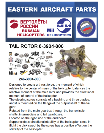 MIL HELICOPTER Μέρη & Ανταλλακτικά SKU: MIL-HLC-PRT