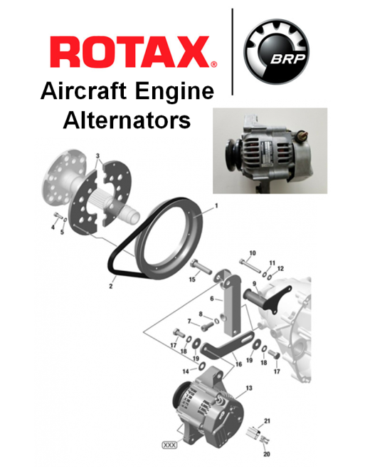 BRP-ROTAX® Εναλλάκτες Αεροπορικών Κινητήρων SKU: RTX-ENG-AERO-ALTNR