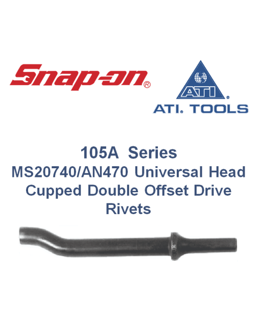 ATI® TOOLS 105A Σειρά MS20740/AN470 Κυπελλοειδούς Κεφαλής  Διπλά Χωνευτά Πριτσίνια SKU: ATI-RVT-MS20740/AN470-105A