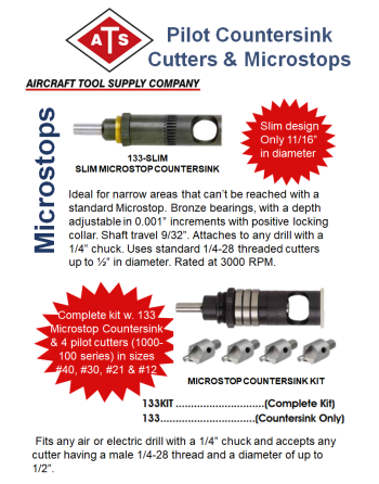 AICRAFT TOOL SUPPLY (ATS) Εργαλεία Κοπής,  Φρεζαρίσματος & Microstops SKU: ATS-CTR-CNSK/MCRSTP