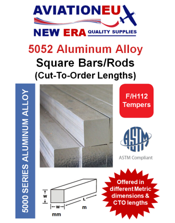 AVIATIONEU NEW ERA AL5052 F/H112  Temper Aluminum Square Bars CTO