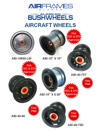 ALASKAN BUSHWHEEL Εγκεκριμένοι (FAA-PMA) Τροχοί & Φρένα Αεροσκαφών SKU: ABI-WHLBRK