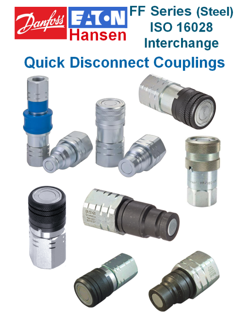 DANFOSS EATON HANSEN FF Σειρά Εξαρτήματα Σύζευξης Ταχείας Αποσύνδεσης SKU: ETN-HOSECPL-FF