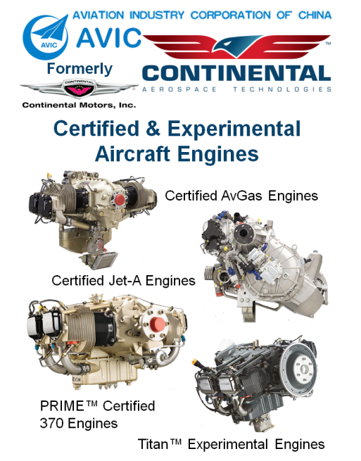 CONTINENTAL AEROSPACE TECHNOLOGIES™ Αεροπορικοί Κινητήρες SKU: TCM-ENG-AERO