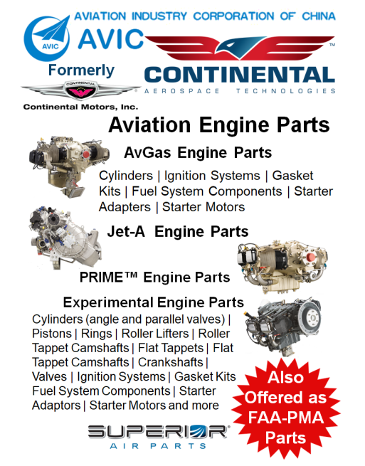 CONTINENTAL AEROSPACE TECHNOLOGIES™ Ανταλλακτικά Αεροπορικών Κινητήρων SKU: TCM-ENG-AERO-PRT