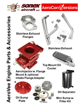 AEROCONVERSIONS AeroVee Aircraft Engine Kit Parts and Accessories