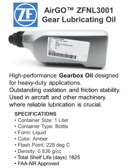 ZF AirGO™ ZFNL3001 Λιπαντικό Γραναζιών Κιβωτίου Ταχυτήτων SKU: ZF-LUB-AIRGO-3001