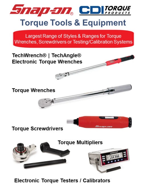 SNAP-ON® Εργαλεία & Συσκευές Ροπής Στρέψης SKU: SNAP-ON-TOOLS-TRQ