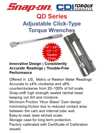 SNAP-ON® Εργαλεία & Συσκευές Ροπής Στρέψης SKU: SNAP-ON-TOOLS-TRQ