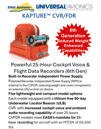 Συσκευές Καταγραφής Συνομιλιών Θαλάμου Διακυβέρνησης (CVR) & Δεδομένων Πτήσης (FDR) SKU: CVR/FDR