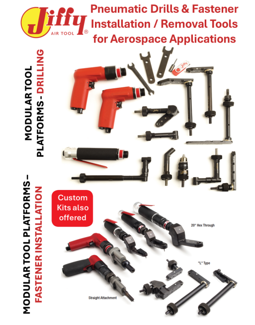 JIFFY® AIR TOOL Δράπανα & Εργαλεία Αέρος Εγκατάστασης/Αφαίρεσης Υλικών Στερέωσης SKU: JIFFY-TOOL-PNEU-DRL-INST