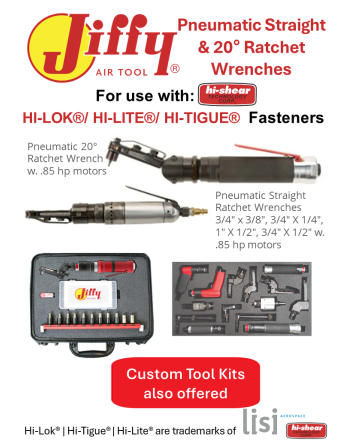 JIFFY® AIR TOOL Δράπανα & Εργαλεία Αέρος Εγκατάστασης/Αφαίρεσης Υλικών Στερέωσης SKU: JIFFY-TOOL-PNEU-DRL-INST