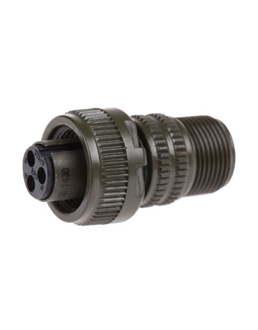 AMPHENOL MS3106A Series 3 Way Cable Mount MIL Spec Circular Connector Receptacles SKU: AMPH-CNCTR-RCPT-MS3106A