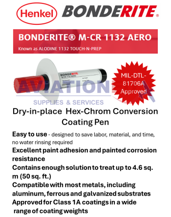 HENKEL BONDERITE® Υλικά Κατεργασίας Επιφανειών Αεροπορικών Εφαρμογών SKU: BONDERITE-TRTM-SRF