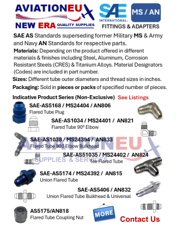 AVIATIONEU NEW ERA AS-MS-AN Fittings-Adapters Product Range