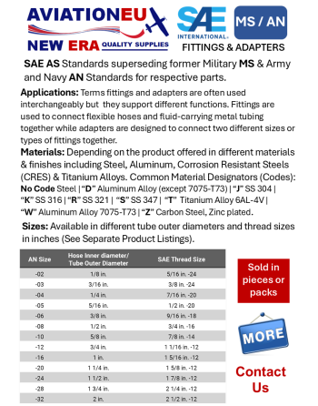 AVIATIONEU NEW ERA SAE-AS1035/MS24402/AN824 Ταυ Σωληνωτές Υδραυλικές Ενώσεις SKU: AVEUNE-FTG-SAE-AS1035/MS24402/AN824