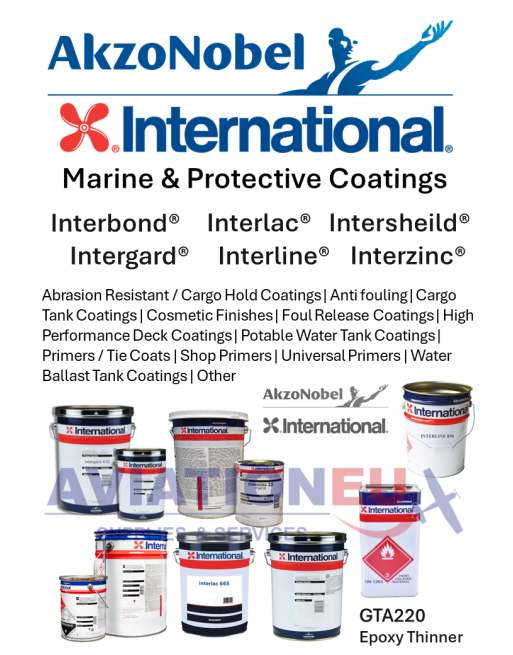 AKZONOBEL INTERNATIONAL PAINT Υλικά Επιστρώσεων Ναυτιλίας & Προστασίας SKU: AKZNBL-INTL-CTNG AKZONOBEL INTERNATIONAL PAINT Υλικά Επιστρώσεων Ναυτιλίας & Προστασίας SKU: AKZNBL-INTL-CTNG