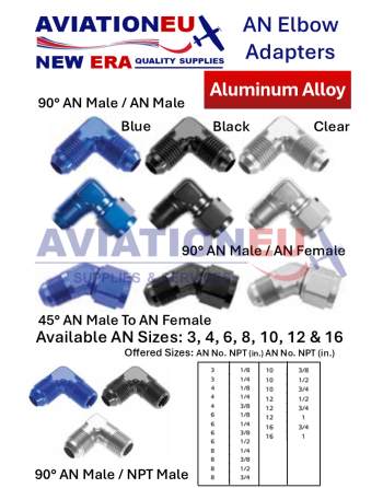 AVIATIONEU NEW ERA AN Elbow Adapters