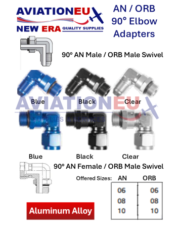 AVIATIONEU NEW ERA AN - ORB 90° Elbow Adapters
