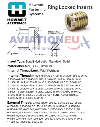 HOWMET AEROSPACE Ring Locked Inserts