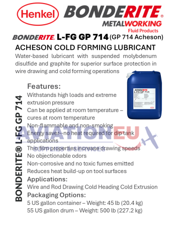 HENKEL BONDERITE® Υγρά Σφυρηλάτησης SKU: BONDERITE-FLD-FG