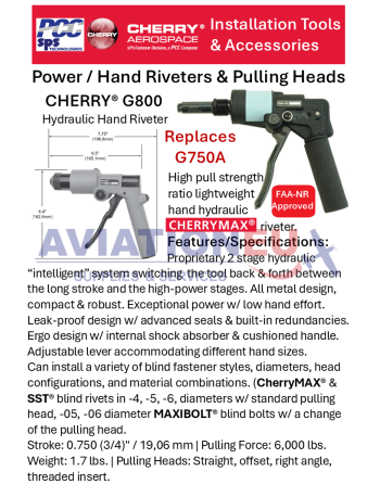 CHERRY® AEROSPACE Εργαλεία & Αξεσουάρ SKU: CHRY-TOOL