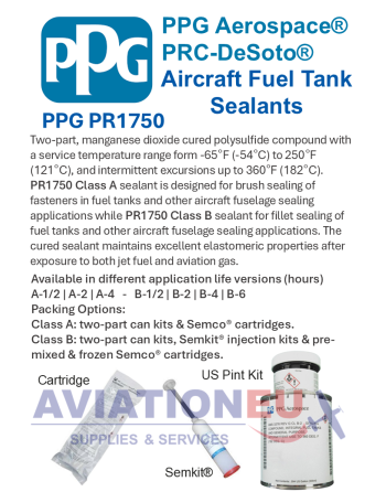 PPG AEROSPACE PPG PR-1750 Product Info