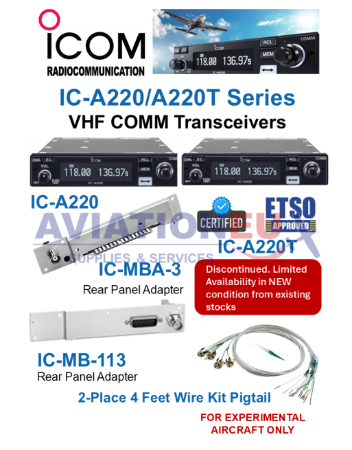 ICOM IC-A220/A220T Series VHF COMM Transceivers