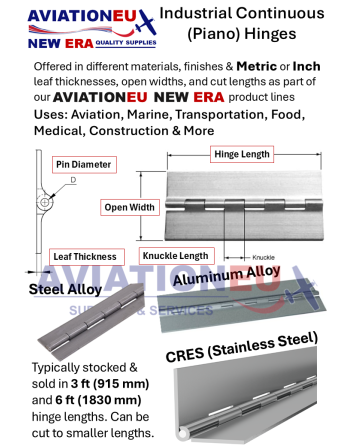 AVIATIONEU NEW ERA Industrial Continuous (Piano) Hinges