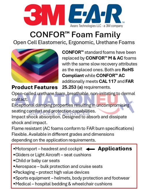 3M E-A-R CONFOR Urethane Foams