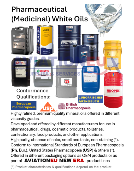 Pharmaceutical (Medicinal) White Oils