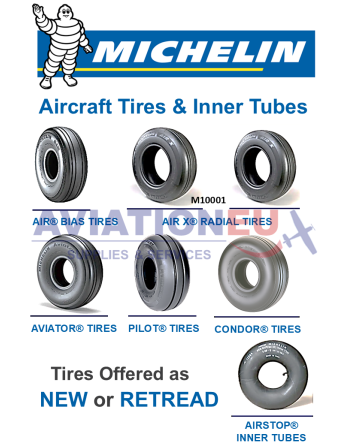 MICHELIN® AIR® Σειρά Ελαστικά Αεροσκαφών SKU: MCHLN-TIRE-ACFT-AIR
