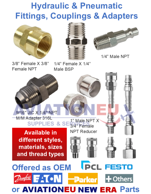 Hydraulic & Pneumatic Fittings, Couplings & Adapters