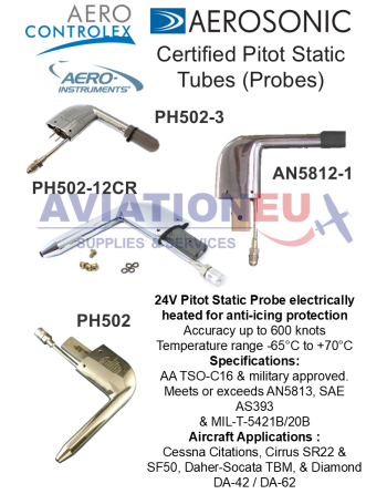 AEROSONIC AEROCONTROLEX PH502 Pitot Static Tubes