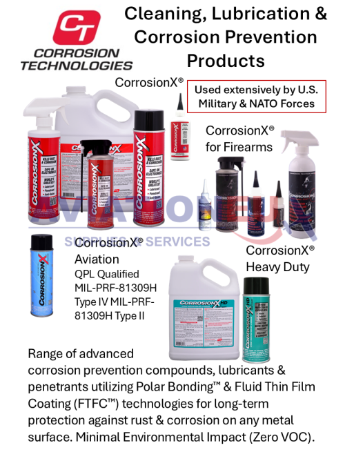 CORROSION TECHNOLOGIES Προϊόντα Καθαρισμού, Λίπανσης & Προστασίας από Διάβρωση (CLP) SKU: CT-CLP