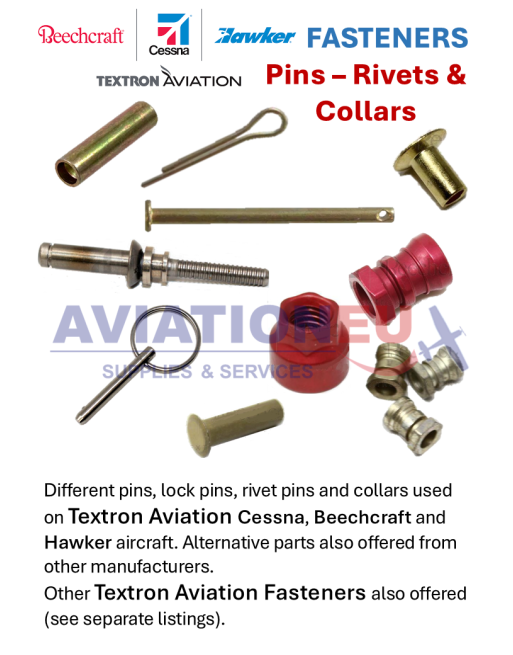 TEXTRON AVIATION (CESSNA) Πείροι, Πριτσίνια & Κολάρα Αεροσκαφών SKU: TXTAV-PIN/RVTPIN
