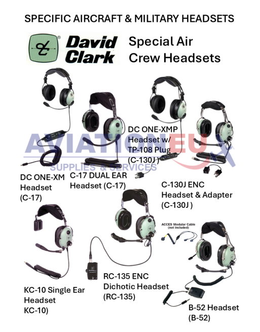 DAVID CLARK Special Air Crew Headsets