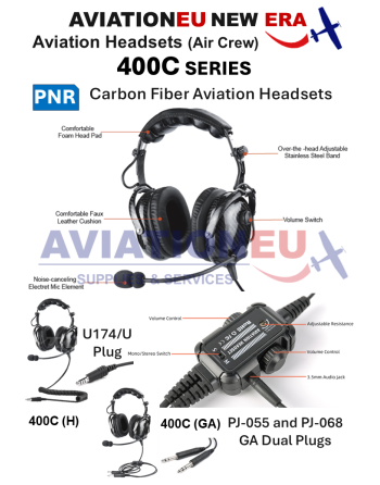 AVIATIONEU NEW ERA 400C Series PNR Aviation Headsets-Components