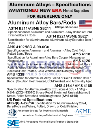 AVIATIONEU NEW ERA Aluminum Bars-Rods_US Specifications