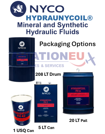 NYCO HYDRAUNYCOIL Hydraulic Fluids Packaging Options
