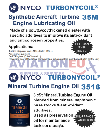 NYCO TURBONYCOIL 35 M Synthetic TEO - 3516 Mineral TEO