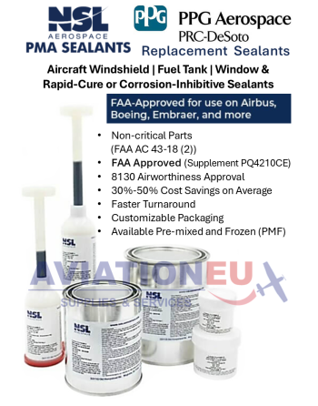 NSL FAA PMA Aircraft Adhesives & Sealants (PPG-PRC Replacements)
