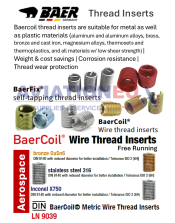 BAER Thread Inserts